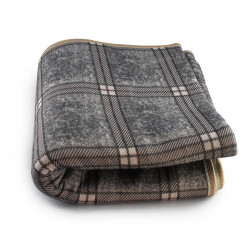 Простынь электрическая Electric Blanket 150х120см (клетчатая, Серая)