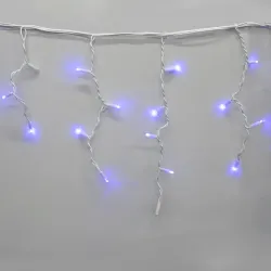 Гірлянда-бахрома (Icecle-Lights) 120 Short curtain-B-1 зовнішня, пров.:білий, 5м (Синій)