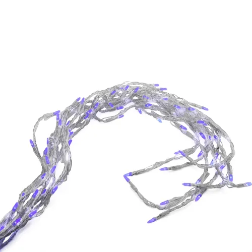 Гірлянда-водоспад (Curtain-Lights) Itrains-480-B внутрішня, пров.:прозорий, 3*3м (Синій)