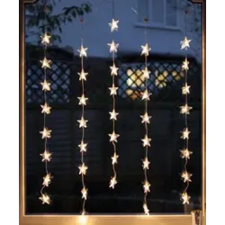 Гірлянда-штора Зорепад 120L WW Теплий Білий 3м*1.8м на мідній пров.