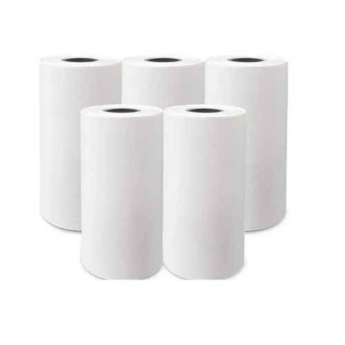 Термобумага белая для мини принтера 57мм (5шт в упаковке)