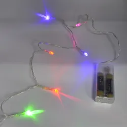 Гірлянда-нитка (String-Lights) 30 Battery M внутрішня, пров.:прозорий, 4м (Різнокольорова)