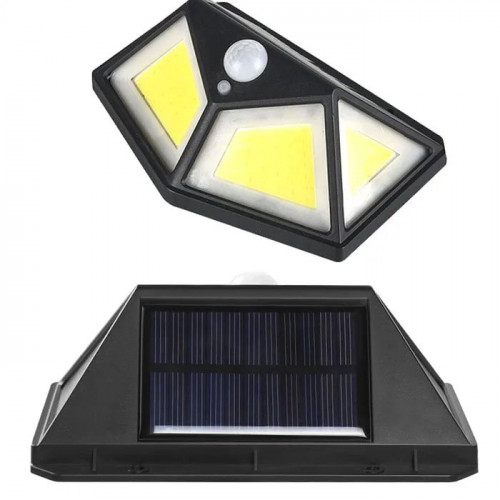 Вуличний настінний світильник із датчиком руху 100COB кут