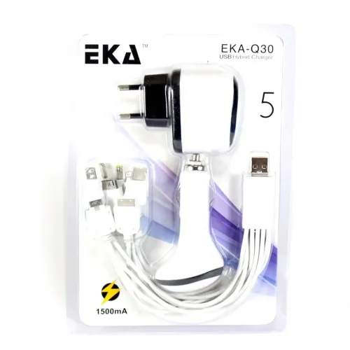 Автомобільний зарядний пристрій EKA 5G/Q30 14в1
