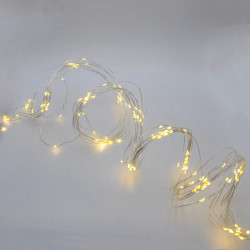 Гирлянда-роса (Copper Wire) 200WW-2 внутренняя, пров.:прозрачный, 2м (Белый-теплый) Конский Хвост