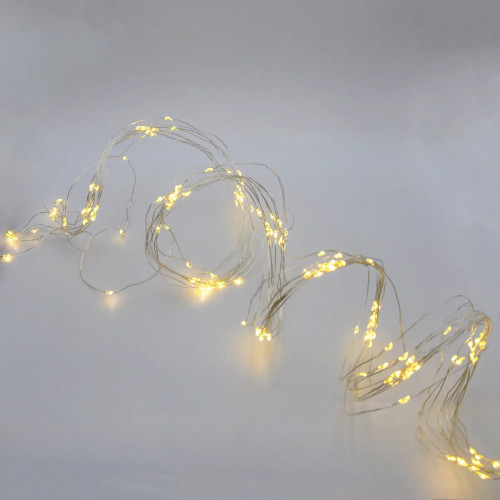 Гирлянда-роса (Copper Wire) 200WW-2 внутренняя, пров.:прозрачный, 2м (Белый-теплый) Конский Хвост