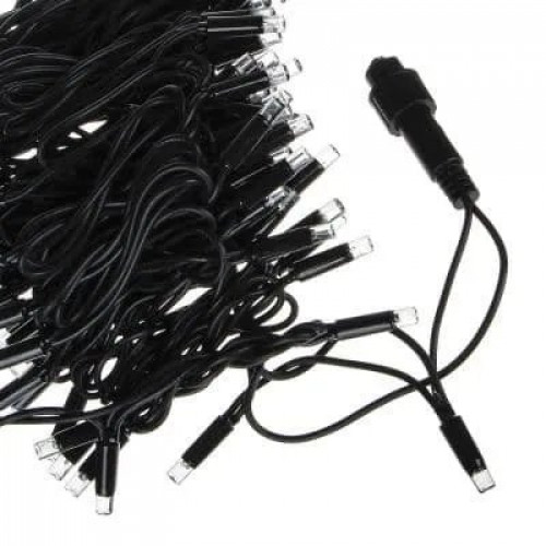 Гирлянда LED 100L 3.3 W Белая Уличная 10M BLACK WIRE