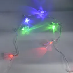 Гірлянда-нитка (String-Lights) 20Parts-5 внутрішня, пров.:прозорий, 3м (Різнокольорова)