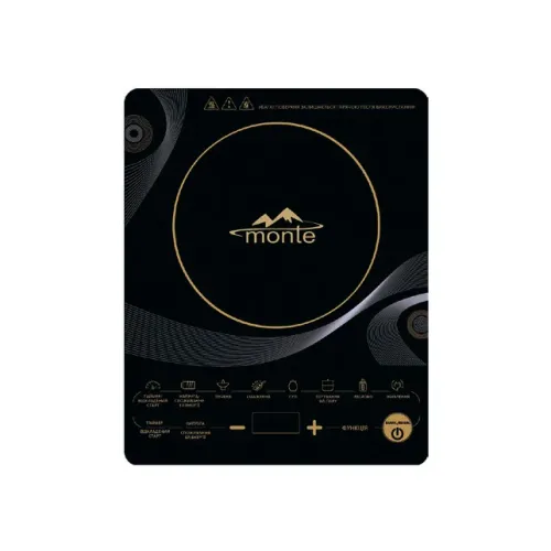 Плита індукційна MONTE MT-2102 1кф., 2000Вт. (Чорний)