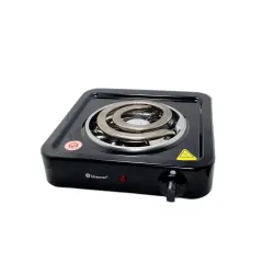 Плита електрична Domotec MS-5531 1кф., 1000Вт. (Чорний)