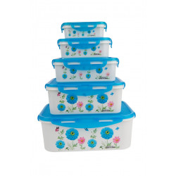 Судок UNIQUE UN-1514 5шт/наб пластик/узор