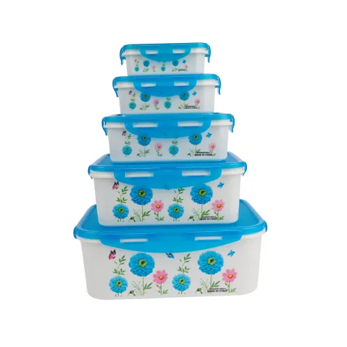 Судок UNIQUE UN-1514 5шт/наб пластик/візерунок