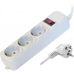 Мережевий фільтр подовжувач на 3 розетки 1.8м