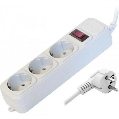 Мережевий фільтр подовжувач на 3 розетки 1.8м