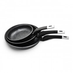 Набор сковородок UNIQUE UN-5149 20/24/28см гранит темный (БЕЗ КРЫШЕК)