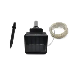 Гірлянда-роса (Copper Solar) 100B-5 зовнішня, пров.:прозорий, 10м (Синій)