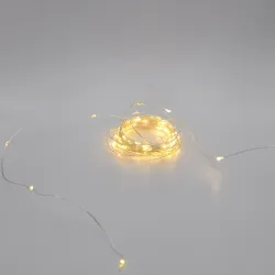 Гірлянда-роса (Copper Wire) 100WW-4-1 універсальна, пров.:прозорий, 10м (Білий-теплий)