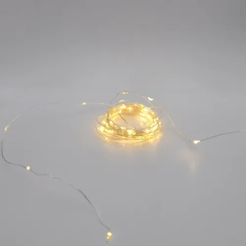 Гірлянда-роса (Copper Wire) 100WW-4-1 універсальна, пров.:прозорий, 10м (Білий-теплий)