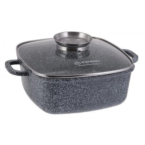 Котел EDENBERG EB-3974 (5,5л, 26см, квадратний, граніт)