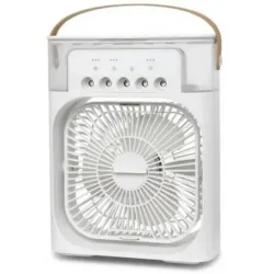 Вентилятор з функцією зволожувача та LED підсвічуванням, USB