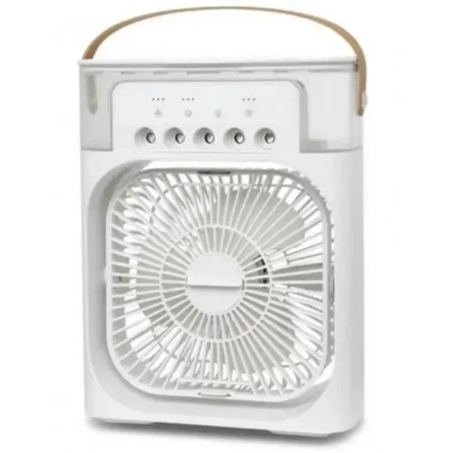 Вентилятор з функцією зволожувача та LED підсвічуванням, USB