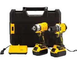 Набір акумуляторного інструменту 2 в1 Шуруповерт+Гайковерт KRAFFTEC 48V