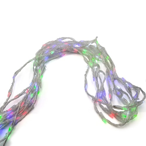 Гирлянда-водопад (Curtain-Lights) Itrains-480-M внутренняя, пров.:прозрачный, 3*3м (Разноцветная)