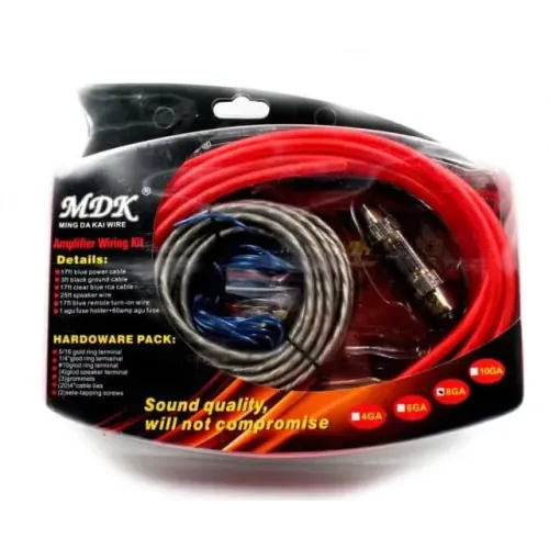 Набір дротів для установки сабвуфера MDK 8GA