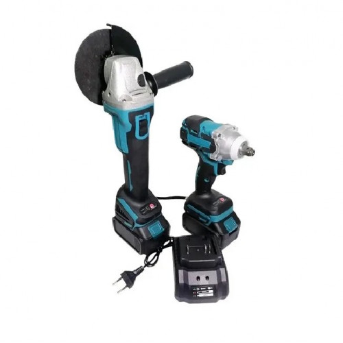 Набір акумуляторного інструменту 2 в1 Болгарка+Гайковерт DOMOTEC 48V