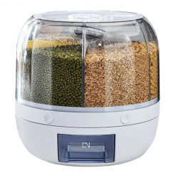 Диспенсер для круп, що обертається з дозатором на 6 відділень small