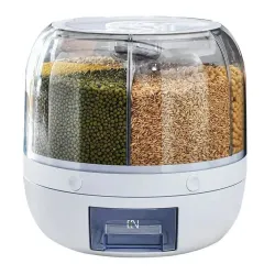 Диспенсер для круп, що обертається з дозатором на 6 відділень small