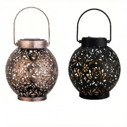 Світильник садовий Куля підвісна з візерунками
