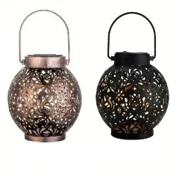 Світильник садовий Куля підвісна з візерунками