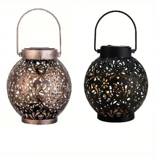 Светильник садовый Шар подвесной с узорами