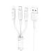 Кабель USB - Lightning + Micro USB + Type-C DATA HOCO X25 - фото 3