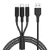 Кабель USB - Lightning + Micro USB + Type-C DATA HOCO X25 - фото 4