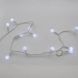 Гірлянда-нитка (String-Lights) 200W-6-1 внутрішня, пров.: білий, 12м (Білий)