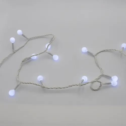 Гірлянда-нитка (String-Lights) 200W-6-1 внутрішня, пров.: білий, 12м (Білий)