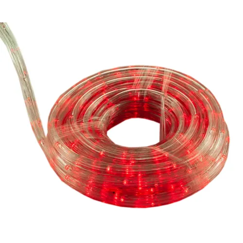 Гірлянда-стрічка (Pope-Light) R зовнішня, пров.:прозорий, 10м (Червоний)