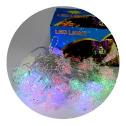 Гірлянда-нитка (String-Lights) 40Plastic-4 внутрішня, пров.: чорний, 5м (Різнокольорова)