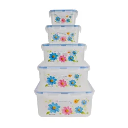 Судок UNIQUE UN-1513 5шт/наб пластик/візерунок