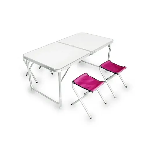 Стіл та стільці Easy Campi 1+4 120х60х70см Мармур