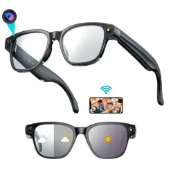 Смарт-окуляри фотохромні з камерою 8MP, ChatGPT, Wi-Fi