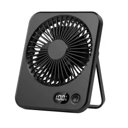 Вентилятор настільний акумуляторний з дисплеєм