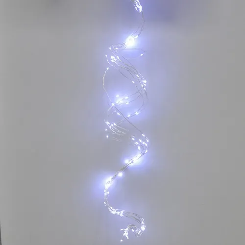 Гірлянда-роса (Copper Wire) 200W-2 внутрішня, пров.:прозорий, 2м (Білий) Кінський хвіст