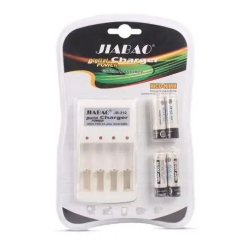 Комплект зарядний + батарейки пальчик 212AA