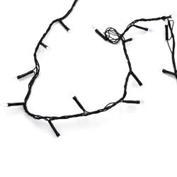 Гірлянда-нитка (String-Lights) 200W-3 внутрішня, пров.: чорний, 10м (Білий)