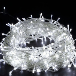 Гирлянда-нить (String-Lights) 30 Battery W внутренняя, пров.:прозрачный, 3м (Белый)