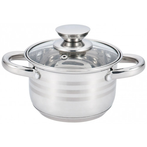 Каструля UNIQUE UN-5009 (9,0л, нержавіюча сталь, з кришкою) (арт. 18847)