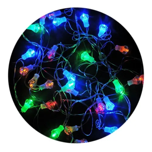 Гірлянда-нитка (String-Lights) 40Parts T-3 внутрішня, пров.:прозорий, 5м (Різнокольорова)